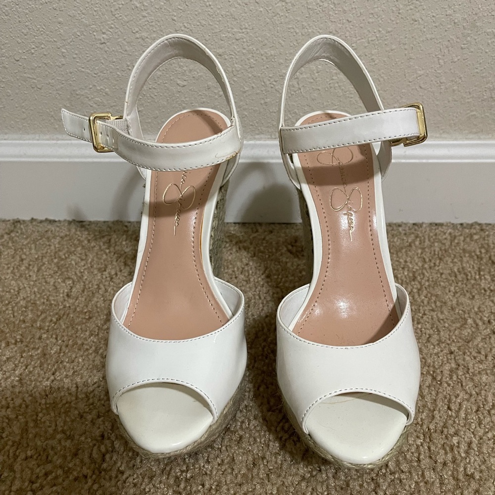 NWOT Jessica Simpson espadrille wedge